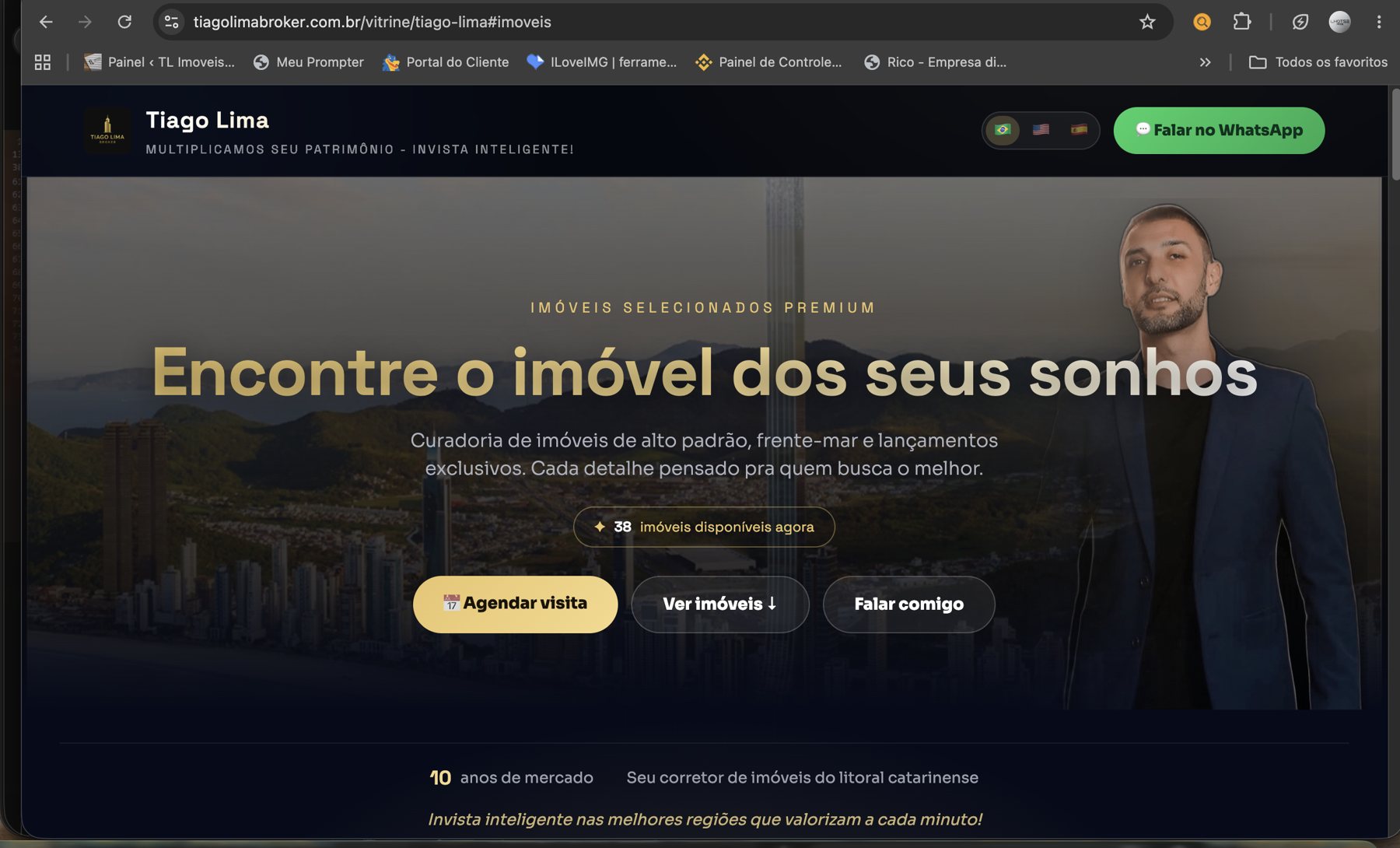 Site Premium Personalizado de imóveis do Lima CRM IA